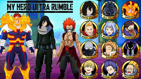 We can assume every character from that game has a high chance to come to MHUR - Stain (Ch019). . My hero ultra rumble leaks